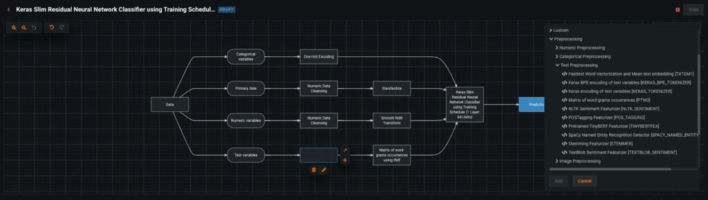 New Text Preprocessing Composable ML Tasks