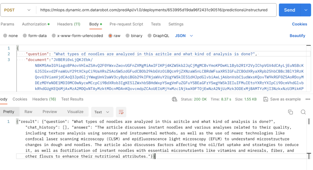 Integrating JITR Bot into an application - DataRobot